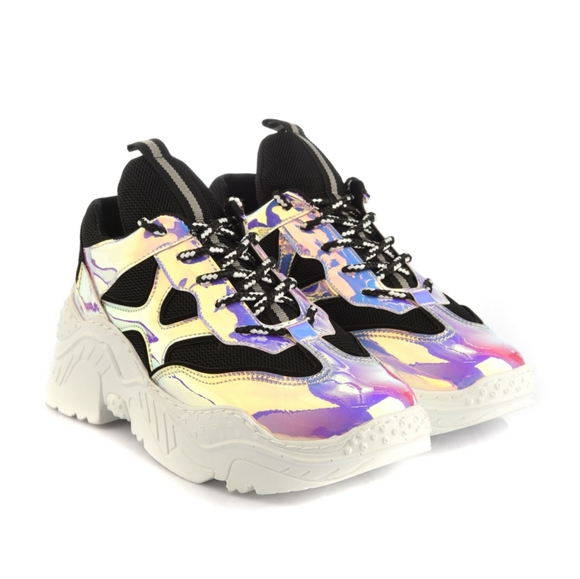 NWT Purple neon women sneaker - Picture 2 of 5